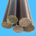 Asta laminata in cotone fenolico marrone da 5-60 mm